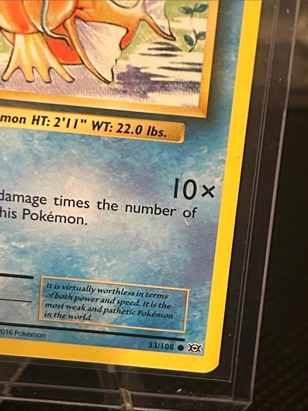 Pokémon Magikarp 33/108 Non-Holo from XY‎ Evolutions Set Vintage (2016) M/NM